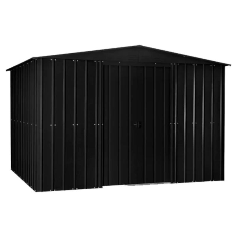 Globel Apex Metal Garden Shed (Anthracite Grey) - All Sizes