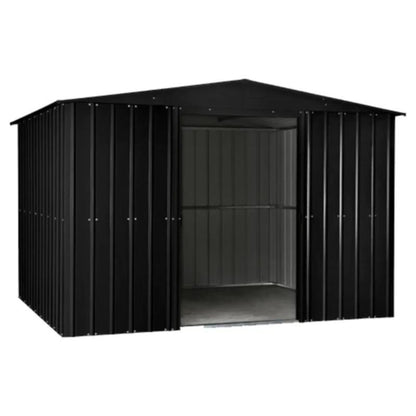 Globel Apex Metal Garden Shed (Anthracite Grey) - All Sizes