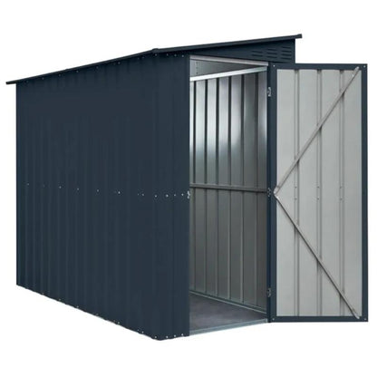 Globel 4ft x 8ft Lean-To Metal Garden Shed - All Sizes