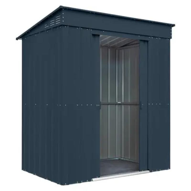 Globel Pent Metal Garden Shed - All Sizes