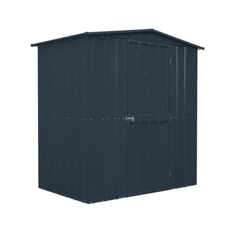 Globel 6ft x 4ft Apex Hinged Single Door Garden Shed - Anthracite Grey