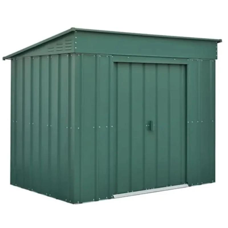 Globel Low Pent Metal Garden Shed - All Sizes