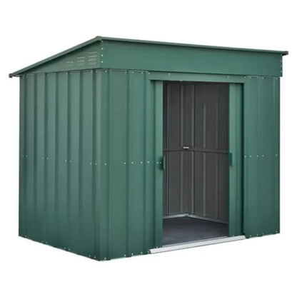 Globel Low Pent Metal Garden Shed - All Sizes