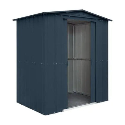 Globel Apex Metal Garden Shed (Grey) - All Sizes