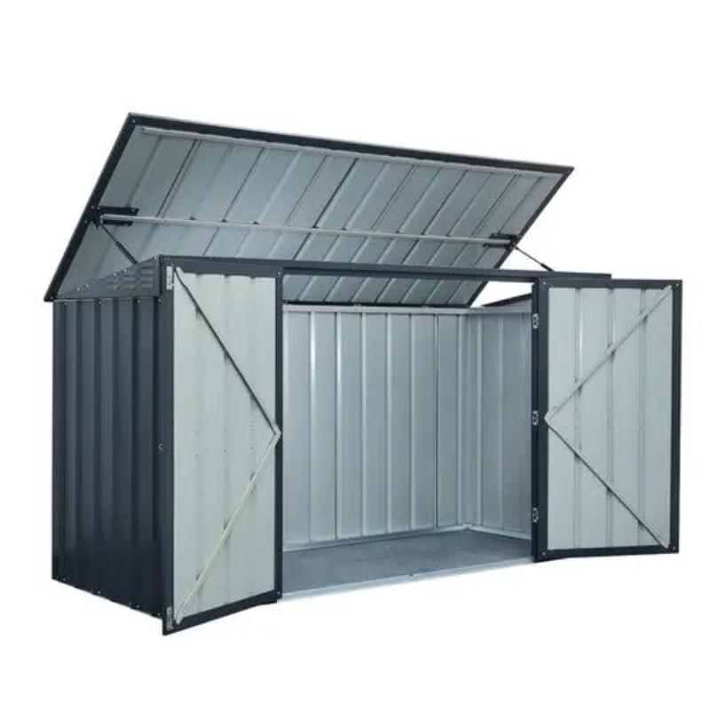 Globel 8ft x 3ft Metal Bin Store - Triple Bin