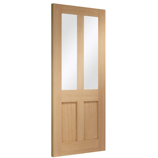 Image for XL Joinery Malton Shaker Internal Oak Door with Clear Glass 1981 x 838 x 35mm (33")