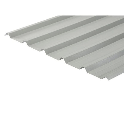 Cladco 32/1000 Box Profile PVC Plastisol Coated 0.5mm Metal Roof Sheet Goosewing Grey - All Sizes