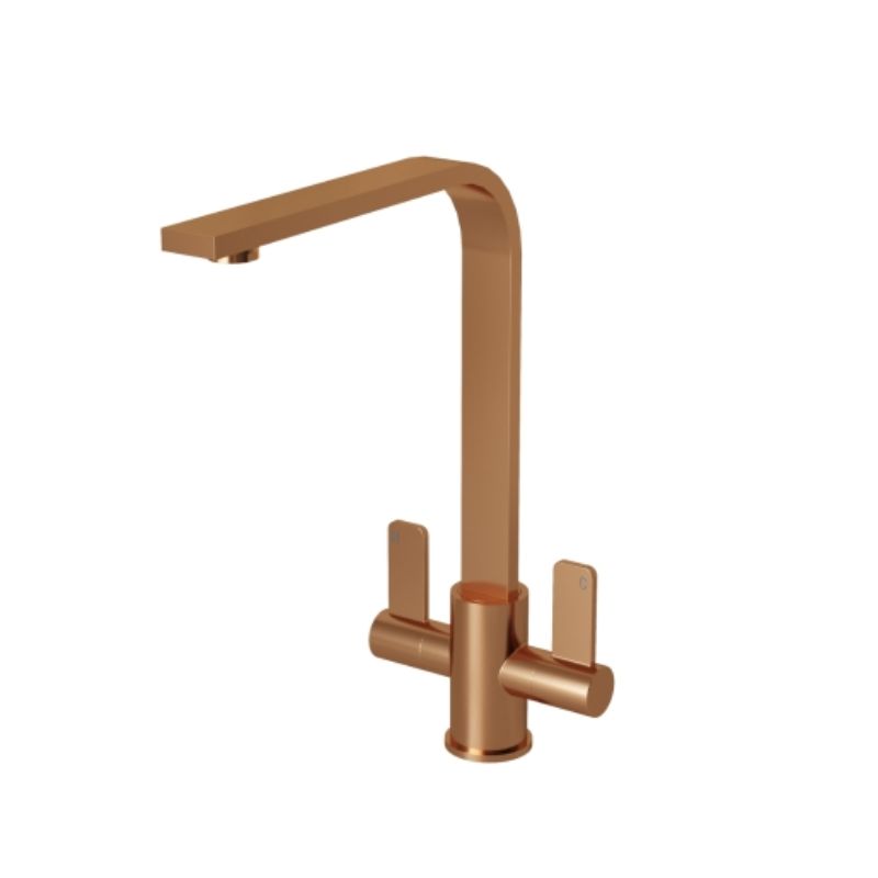 Ellsi Eben Twin Lever Kitchen Tap - All Colours