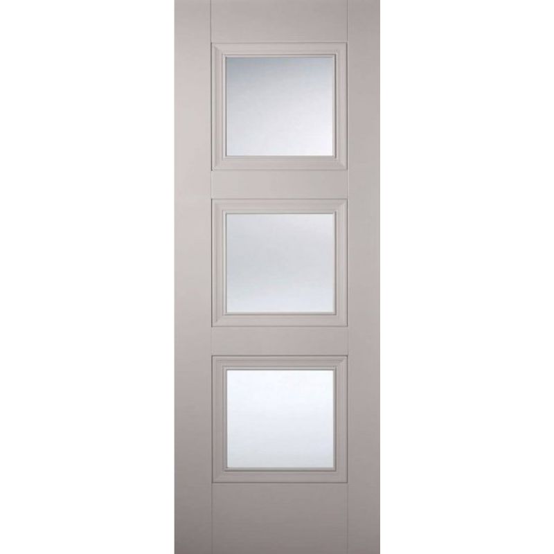 LPD Grey Amsterdam Glazed 3L Internal Door