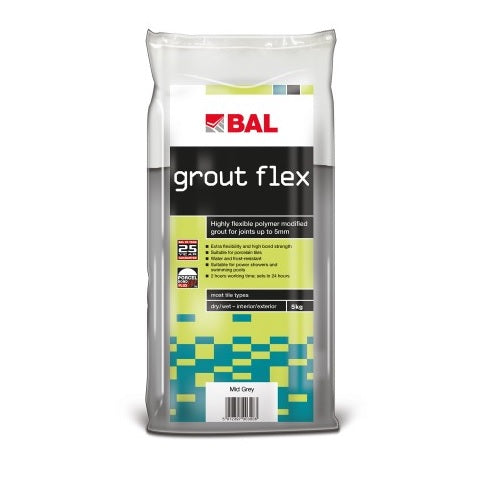 BAL Grout Flex Wall Tile Grout 5Kg - All Colours