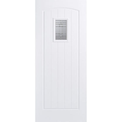 LPD GRP Cottage White 1L Glazed Exterior Door 78 x 33 x 44mm (33")