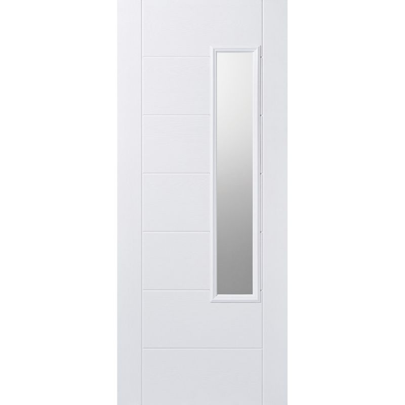 LPD GRP Newbury White 1L Glazed Exterior Door - 2032 x 813 (32")