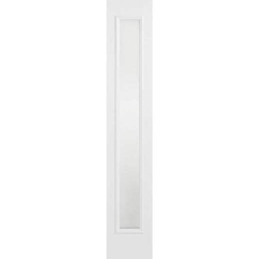 LPD GRP Sidelight White Glazed 1L - Frosted - 2032 x 356 (14")