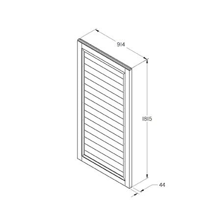 Forest Pressure Treated Square Lap Gate 1.83m