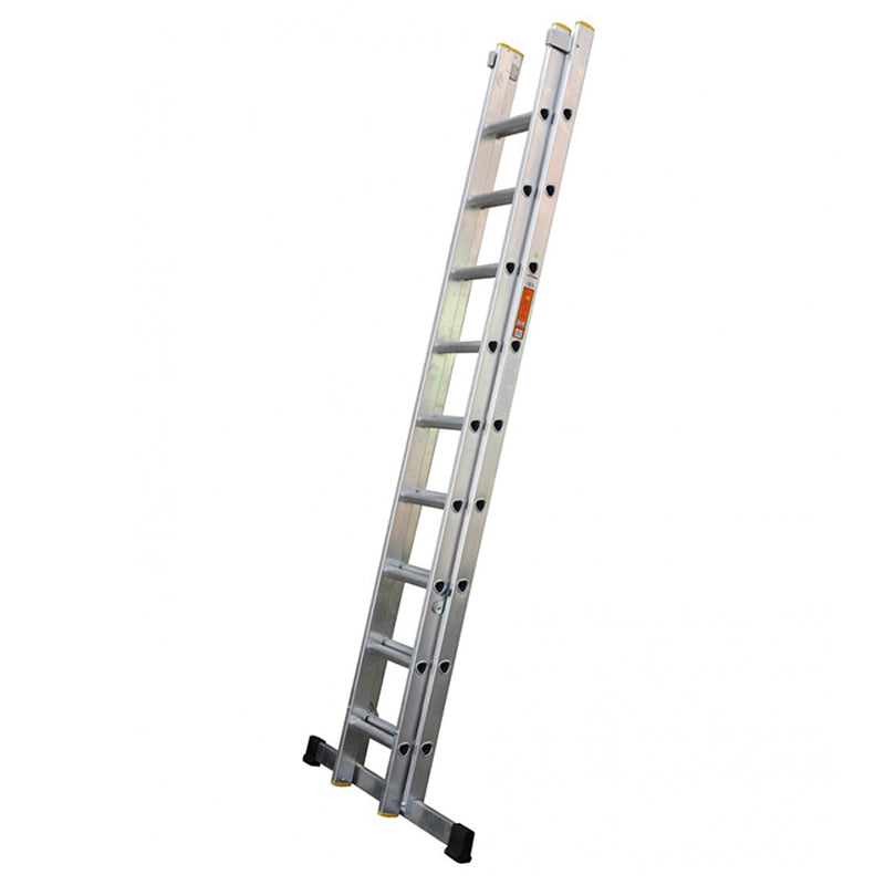 LFI PRo Double Section 11 Rung Ladder 3m with Stabiliser