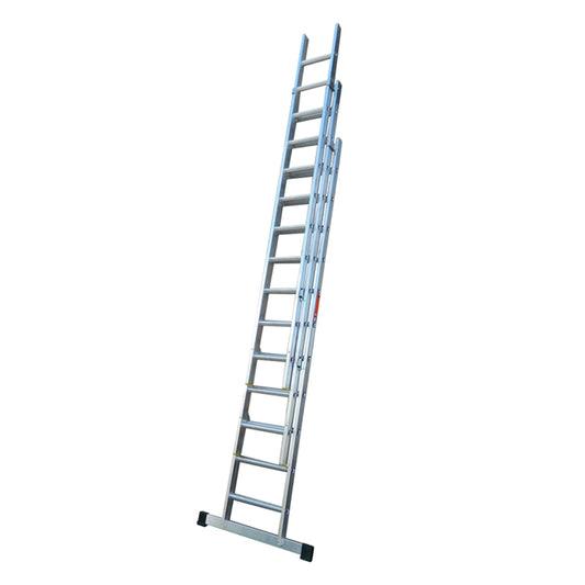 LFI PRo Triple Section 9 Rung Ladder 2.5m with Stabiliser