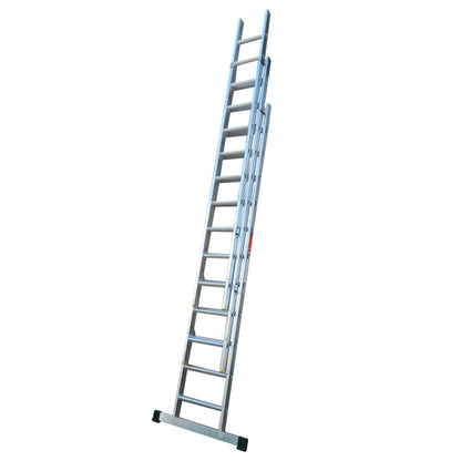 LFI PRo Triple Section 11 Rung Ladder 3m with Stabiliser