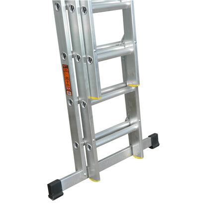 LFI PRo Triple Section 13 Rung Ladder 3.5m with Stabiliser