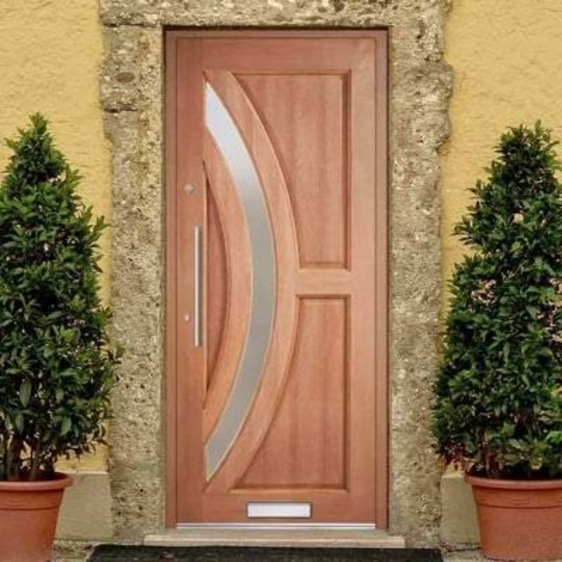 LPD Harrow Hardwood M&T 1 Double Glazed Frosted Panel External Door - 1981mm x 838mm