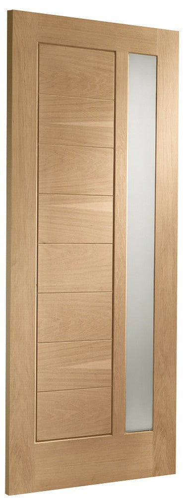 Image for XL Joinery Modena Double Glazed External Oak Door (Dowelled) with Obscure Glass