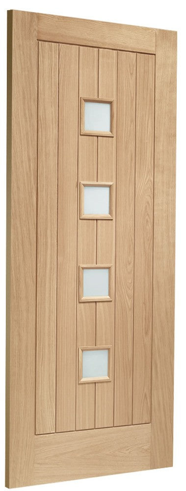 Image for XL Joinery Siena Double Glazed External Oak Door (M&T) with Obscure Glass