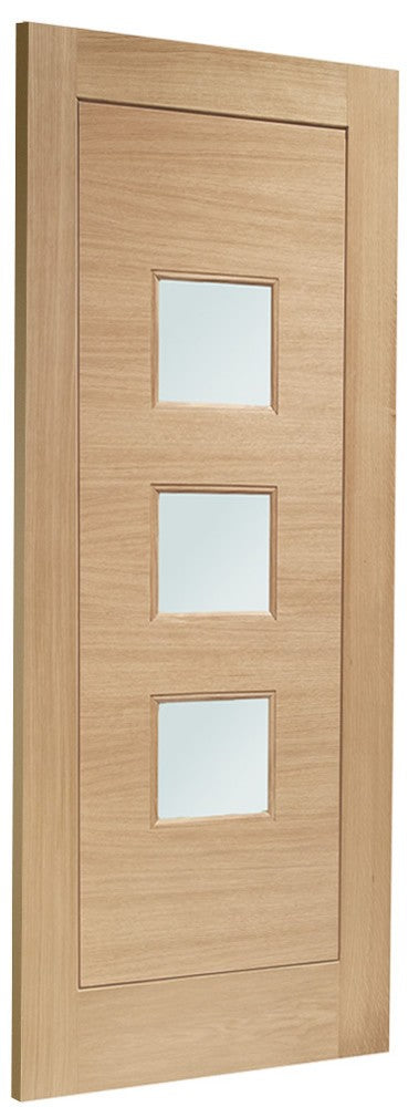 Image for XL Joinery Turin Double Glazed External Oak Door (M&T) with Obscure Glass