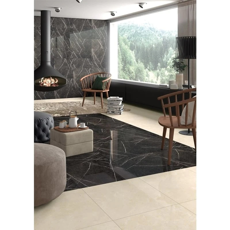 Hope Gloss Negro Marble Effect 600mm x 300mm (6 per Box)