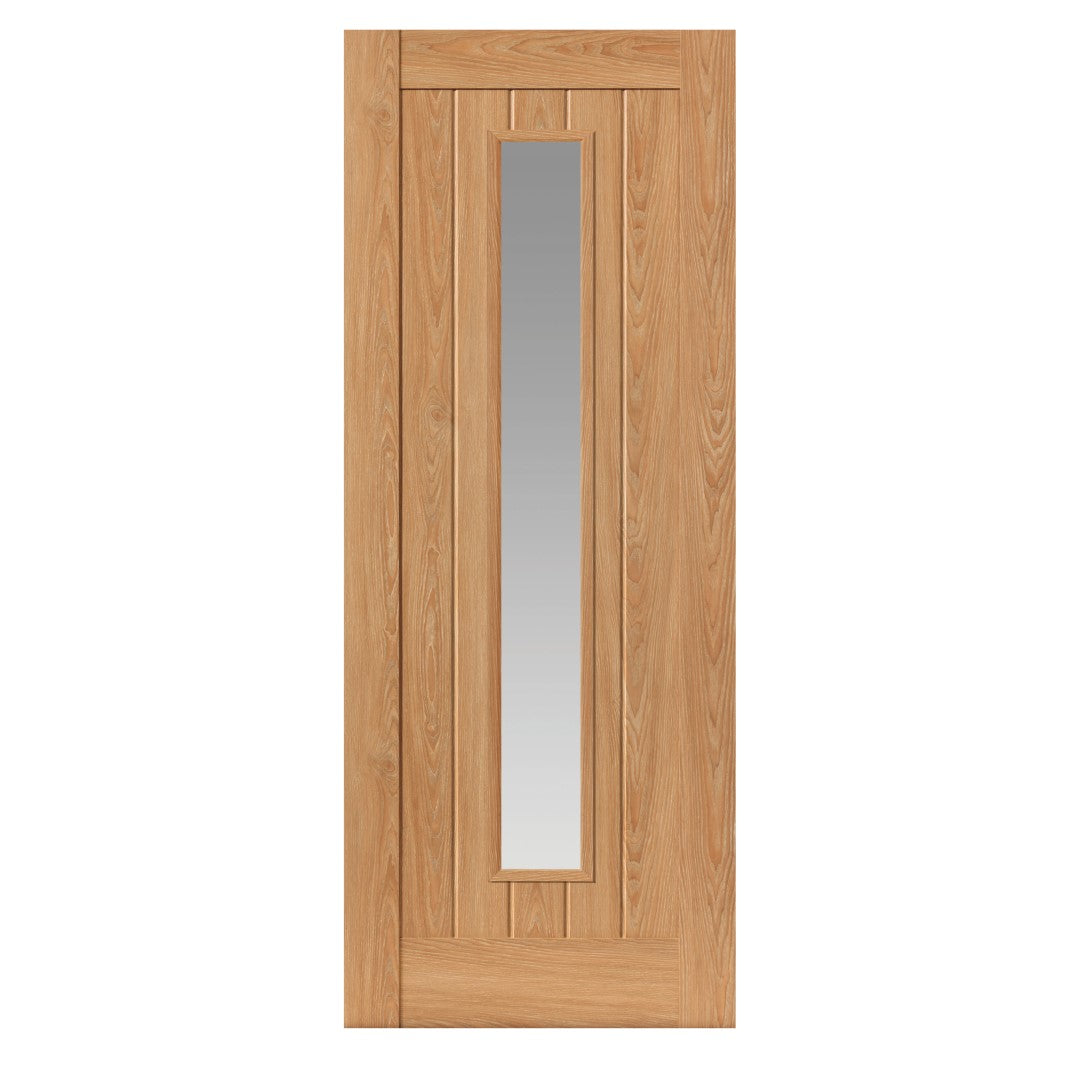 Image for JB Kind Hudson Glazed Oak Effect Laminate Cottage Internal Door