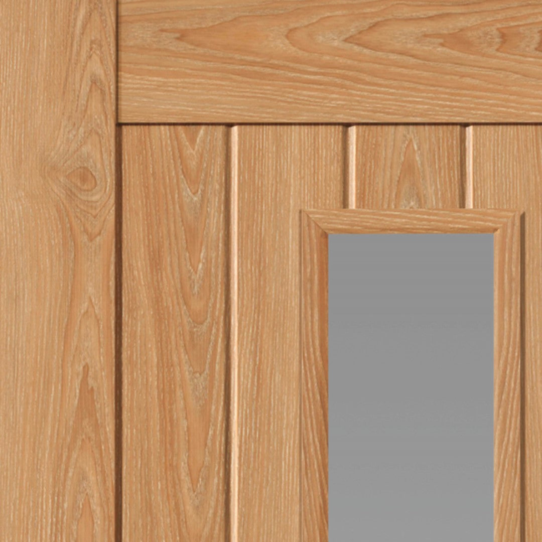 Image for JB Kind Hudson Glazed Oak Effect Laminate Cottage Internal Door