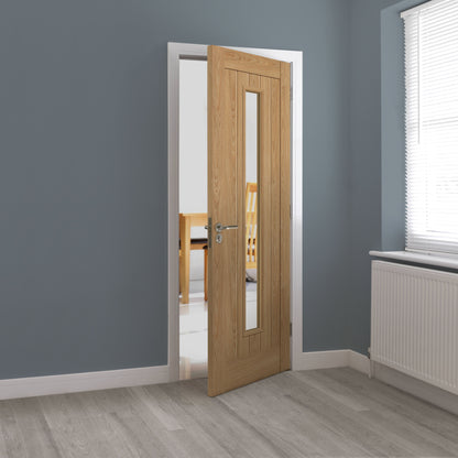 Image for JB Kind Hudson Glazed Oak Effect Laminate Cottage Internal Door