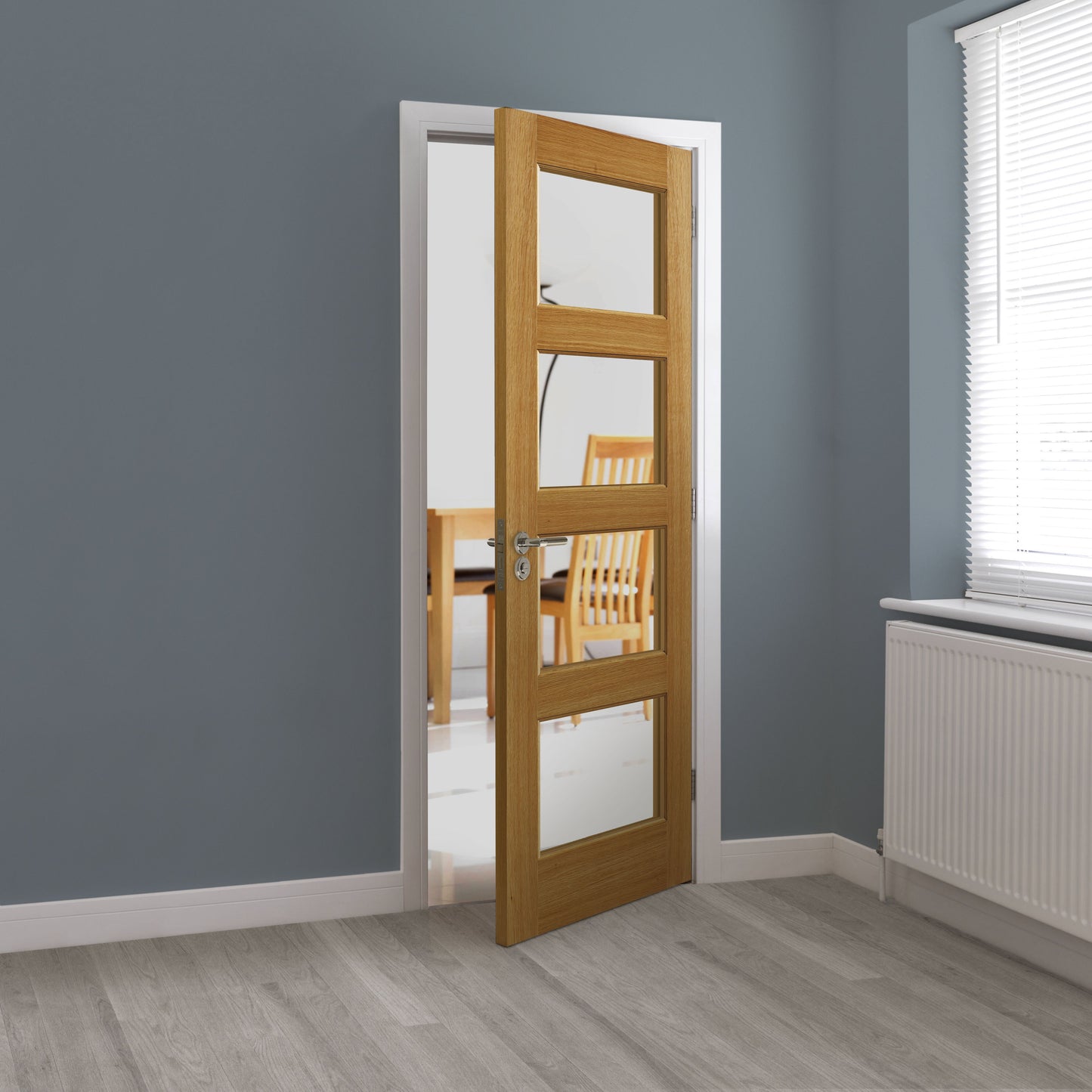 Image For JB Kind Oak Traditional Humber Internal Door Unfinished