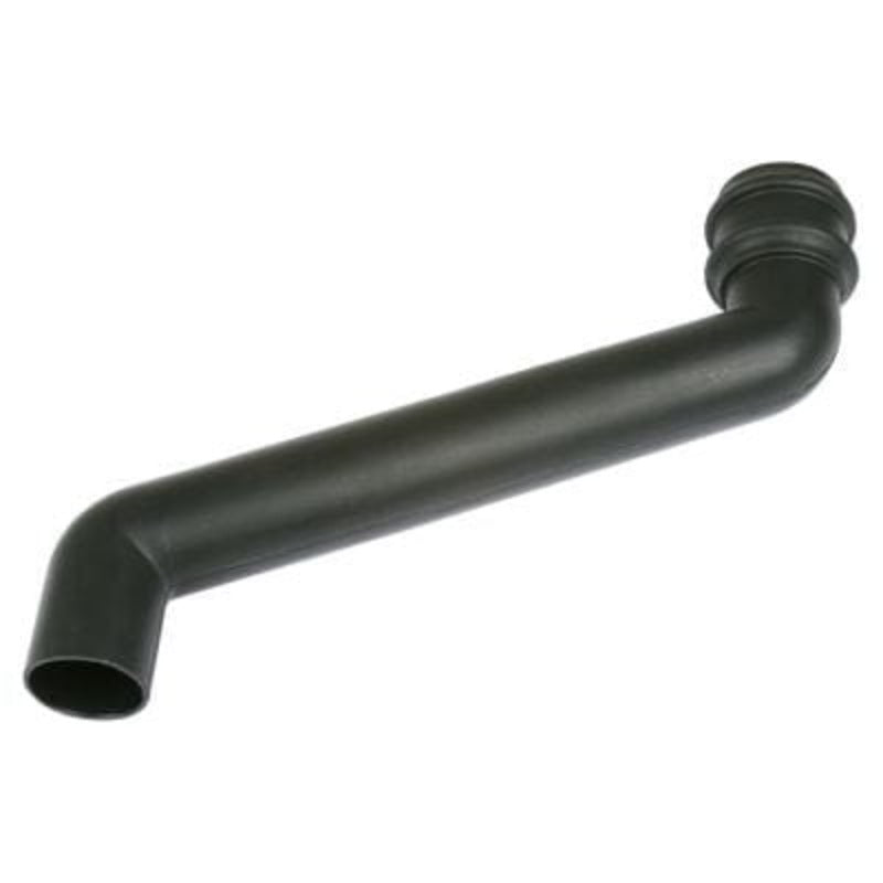 Brett Martin Cascade Round 68mm Down Pipe 380mm Offset (Cast Iron Effect)