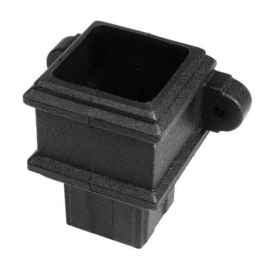 Brett Martin Cascade Square 65mm Down Pipe Coupler W/Lugs (Cast Iron Effect)