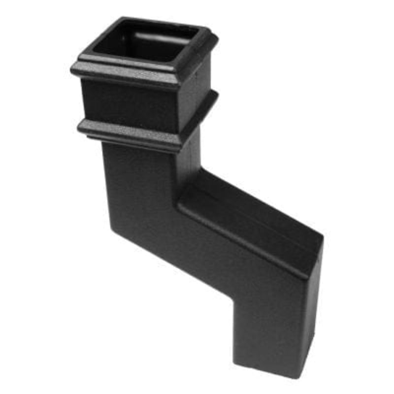 Brett Martin Cascade Square 65mm Down Pipe 150mm Offset (Cast Iron Effect)