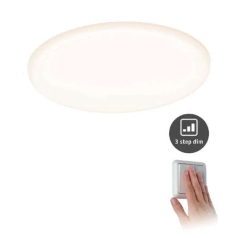 VariFit Veluna Round LED Recessed Panel IP44 Dimmable