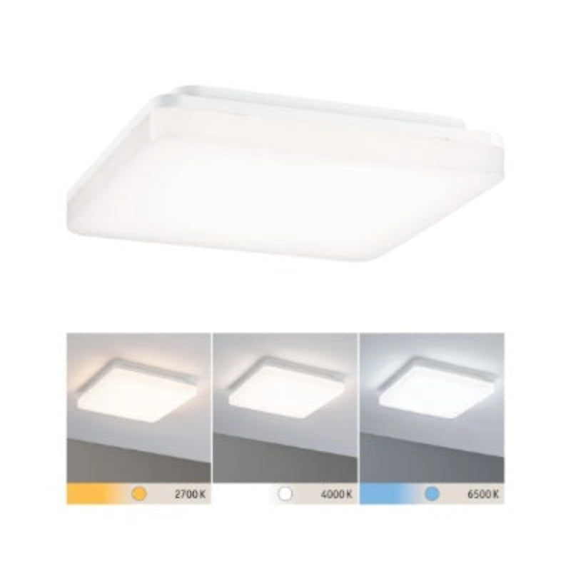 Cela Square LED Panel IP44 280x280mm White Switch