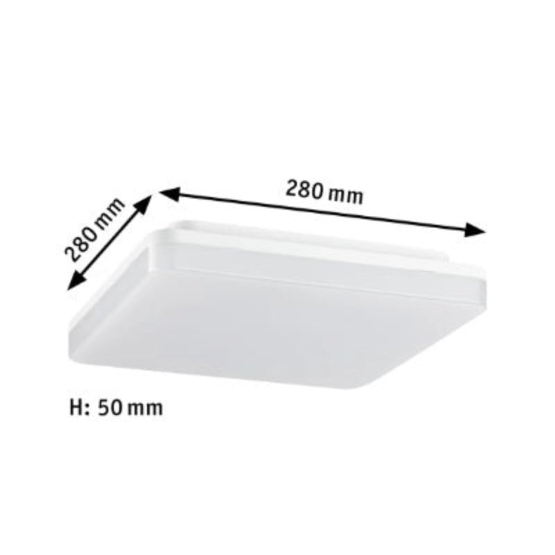 Cela Square LED Panel IP44 280x280mm White Switch