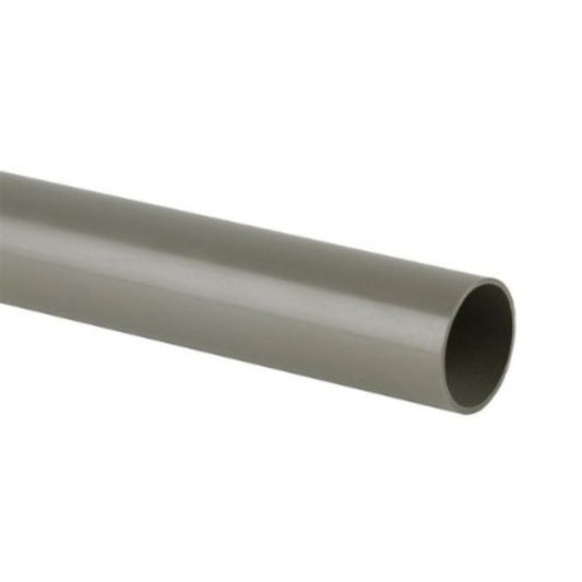 Brett Martin Solvent Soil P/E Pipe - 110mm x 3m - Grey Olive