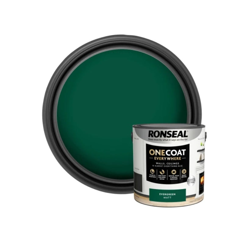 Ronseal One Coat Everywhere Interior Paint 2.5 Litres - All Colours