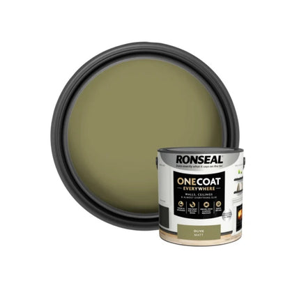 Ronseal One Coat Everywhere Interior Paint 2.5 Litres - All Colours