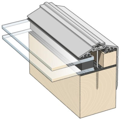 Capex 50 Gable End Bar & gasket (3m) - All Colours