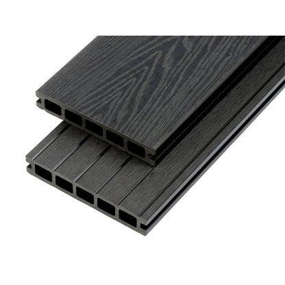 Cladco Composite Woodgrain Effect Decking Board (Hollow) 150mm x 25mm x 4m - All Colours