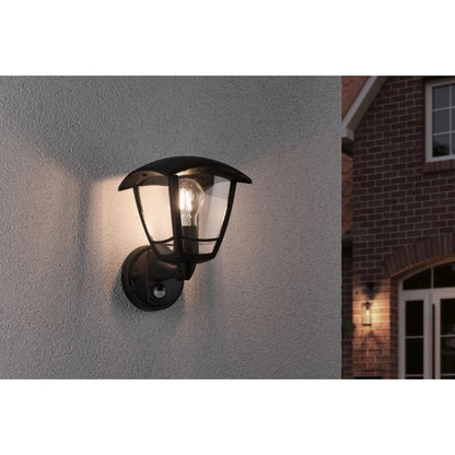 Outdoor 230V Classic Curved Motion Detector Exterior Wall Light