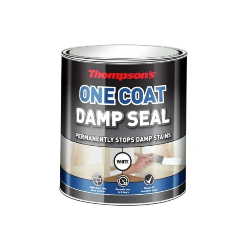 Ronseal One Coat Stain Block Damp Seal White - All Sizes