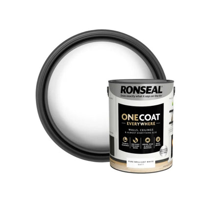 Ronseal One Coat Everywhere Interior Paint 5 Litres - All Colours