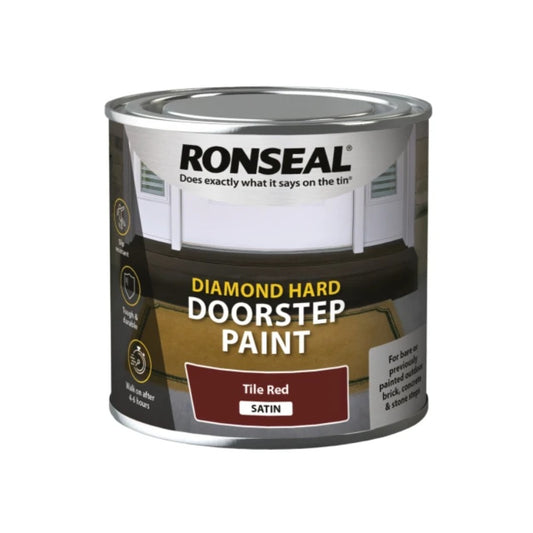 Ronseal Diamond Hard Doorstep Paint - Red  x 250ml