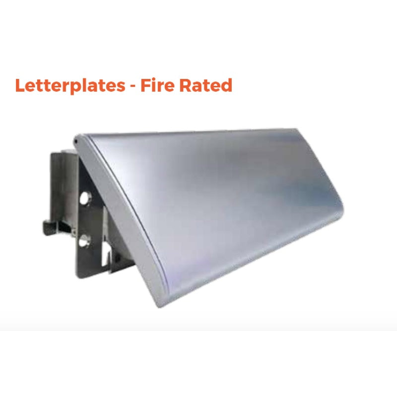 Sparka Satin Chrome Letterplates Fire Rated FD30 - All Sizes