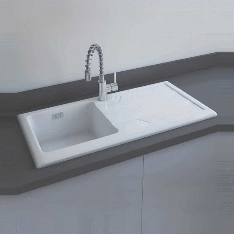 RAK Gourmet Kitchen Sink 4 MKII Single Bowl Fireclay Inset