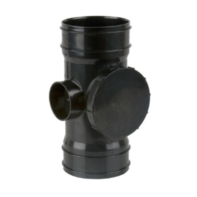 Brett Martin Solvent Soil Double Socket Access Pipe x 110mm - Black