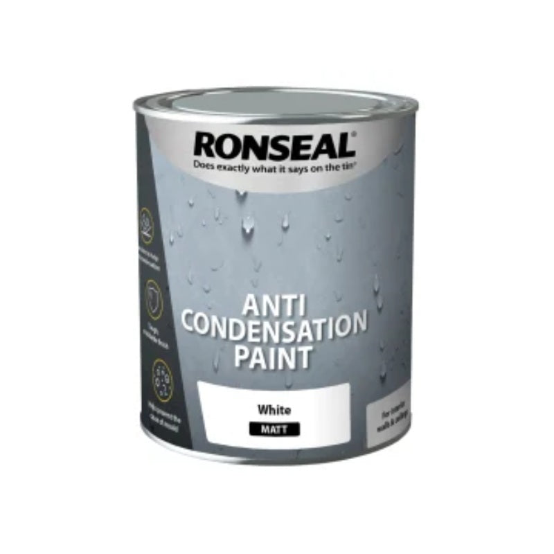 Ronseal Anti Condensation Paint White Matt - All Sizes